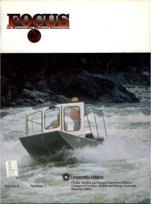 The bulletin features short summaries of research.  It includes articles discussing the Dworshak Hatchery's production of steelhead trout, antelope diet analysis, the use of dead white pine and chipped sagebrush,