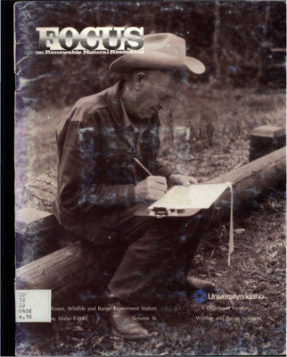 The bulletin is a Continuing Education Outreach Service Special Issue and focuses on softer science than other bulletins in the Focus series.  It features 18 articles divided into subsections of regional, national, and international.  Included articles are about the meeting of cattle and angler companies to coordinate resource management, a forest soils symposium, Idaho Wolf Recovery, the National Bioenergy Conference, nature preserve management in Asia, and environmental education in Latin America.