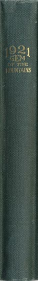 book spine depicting Gem of the Mountains 1921