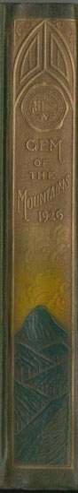 book spine depicting Gem of the Mountains 1926