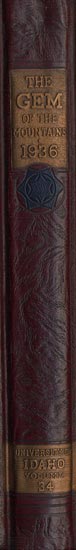 book spine depicting Gem of the Mountains 1936
