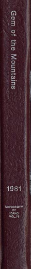 book spine depicting Gem of the Mountains 1981