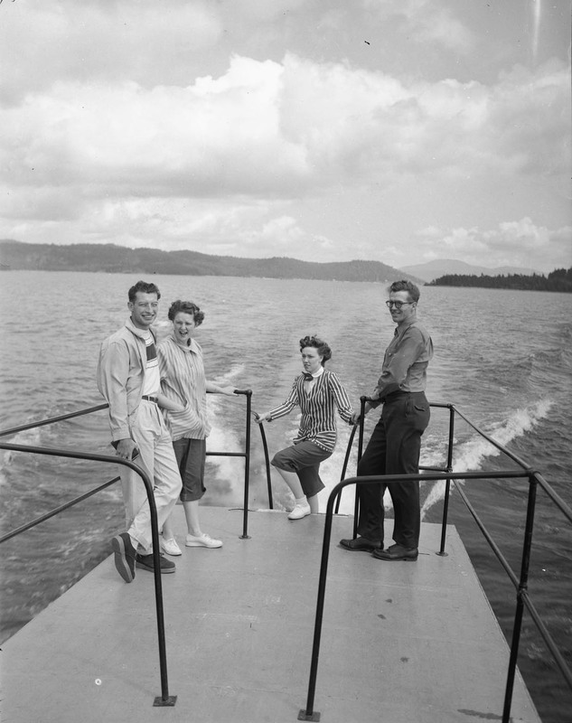 Students out on a boat for class.