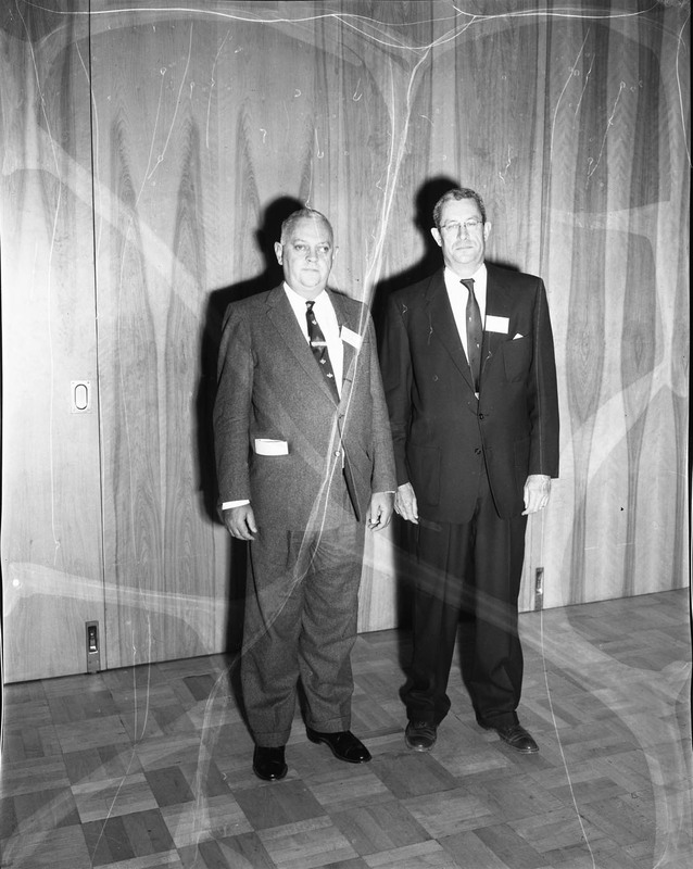 Law Dean Edward S. Stimson (right) standing for a photo with Willis Sullivan (left), President of the Idaho Bar Association.