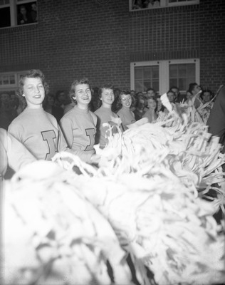 Students gather to celebrate that Idaho defeated WSC 10-0.