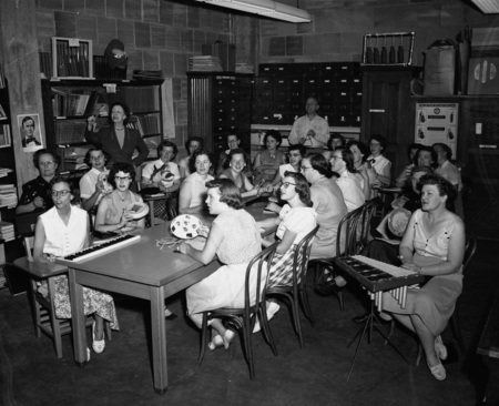 Students in music classes.