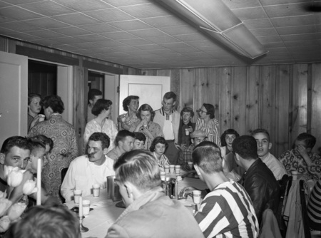 Students hold a panty raid benefit banquet.