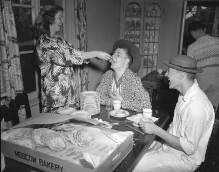 Students hold a panty raid benefit banquet.