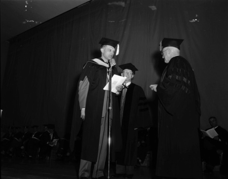 Mark Kulp receiving an honorary Doctorate of Science degree from the University of Idaho.