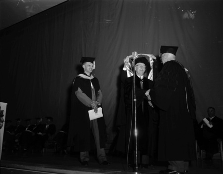 Mark Kulp receiving an honorary Doctorate of Science degree from the University of Idaho.
