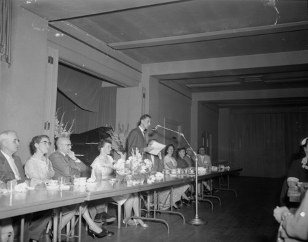 Alumni President Jim Kalbus speaking at an event.