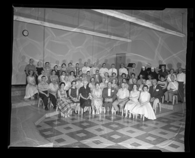 The national teachers of music pose for a group photograph at the University of Idaho.