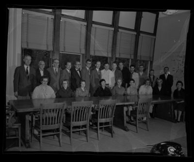 A group photograph of the newly elected county agents in the College of Agriculture, University of Idaho.