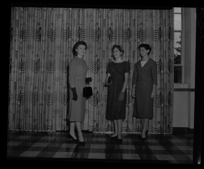 Home Economics students pose with their "Make-It-With-Wool" submissions.