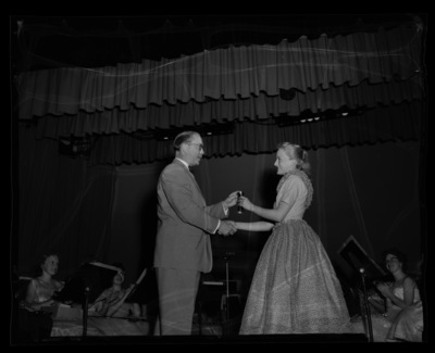 School of Music awards ceremony, awards being given out by Dean of Music, Professor Hall Macklin.