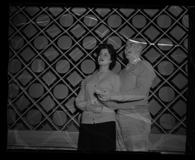 Linda Smith, left, and Preston Ardell Shockley, right, during a rehearsal for the annual "Evening of Opera" workshop presented by the School of Music.