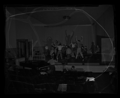 Students rehearse a scene from Down in the Valley for the annual "Evening of Opera" workshop presented by the School of Music.