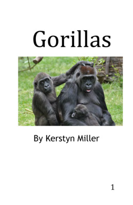 Second-grade level informational text about gorillas