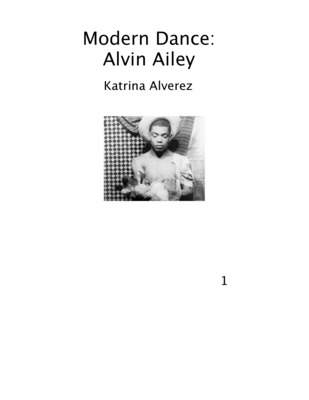 informational text about Alvin Ailey and modern dance
