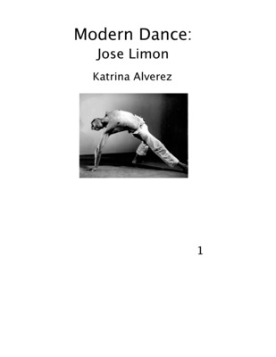 informational text about Jose Limon and modern dance