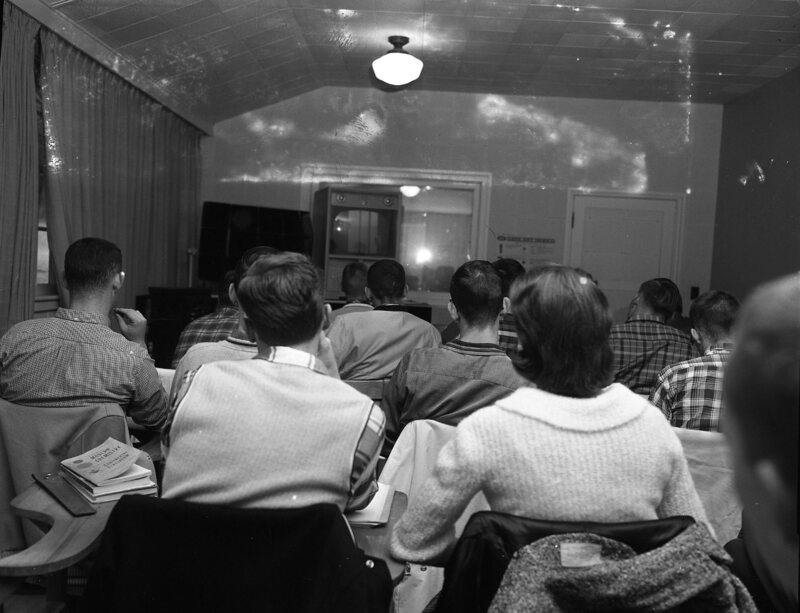 Classroom television program experiment. University of Idaho.