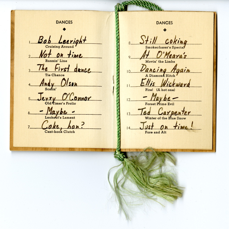 Forestry Dance card inside