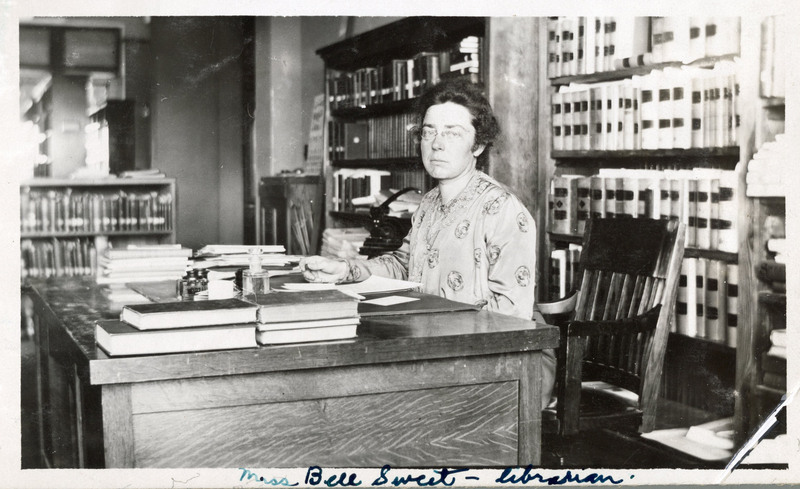 Belle Sweet in the University of Idaho Library
