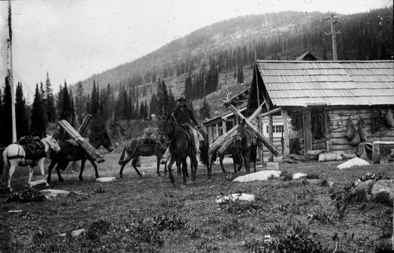 Lumber for lookout house at Ranger Station