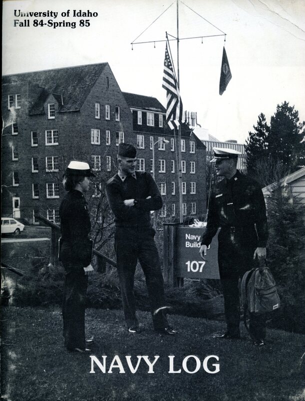 The cover of the Navy Log from Fall 1984-Spring 1985