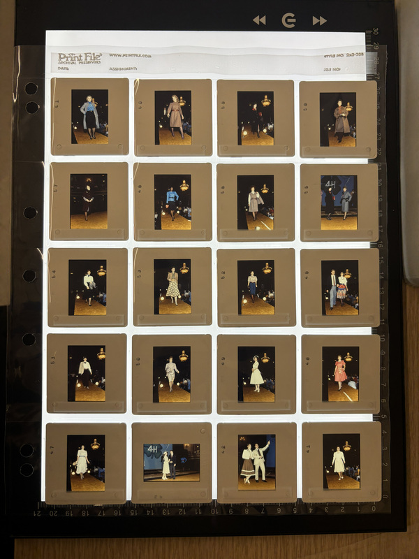 Sheet of 35mm slides