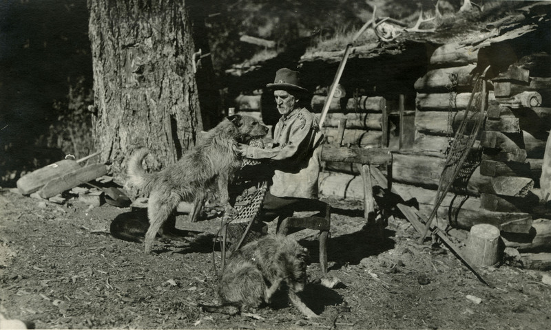 David Lewis with dogs