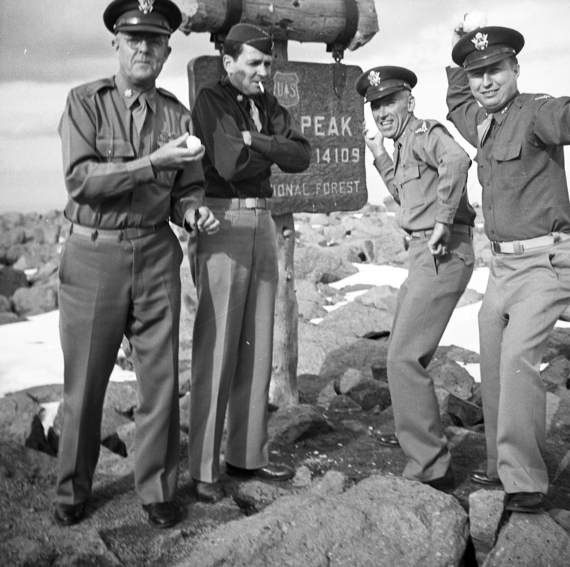 On the Pike's Peak summit