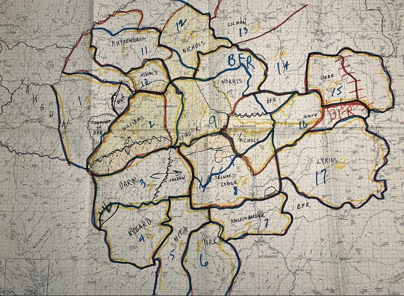 Outfitter Locations in the Moose Creek Ranger District  