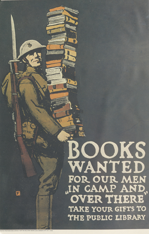 World War I poster "Books Wanted"