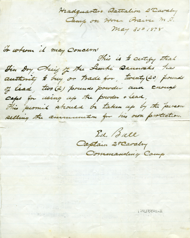 Ammunition Purchase Authorization