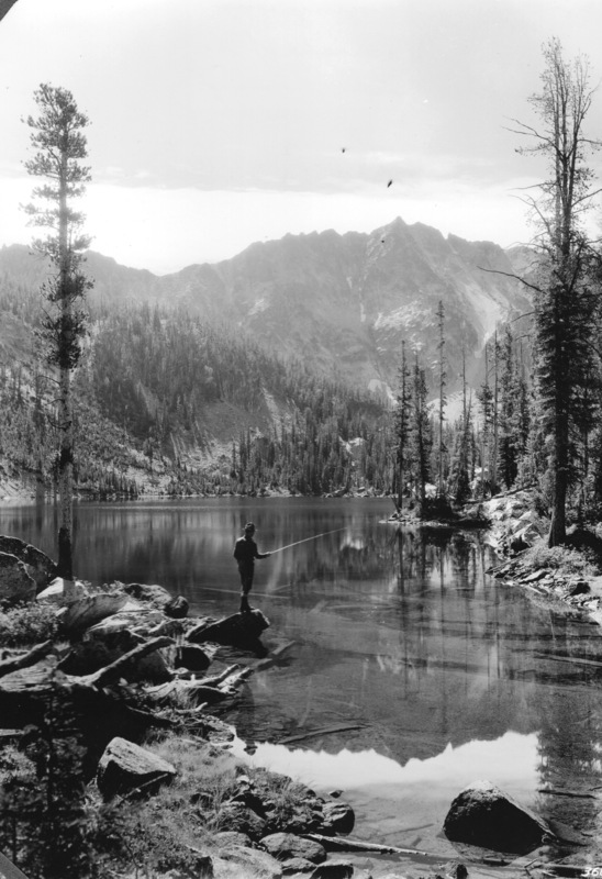 Fly-fishing at Toxaway Lake 