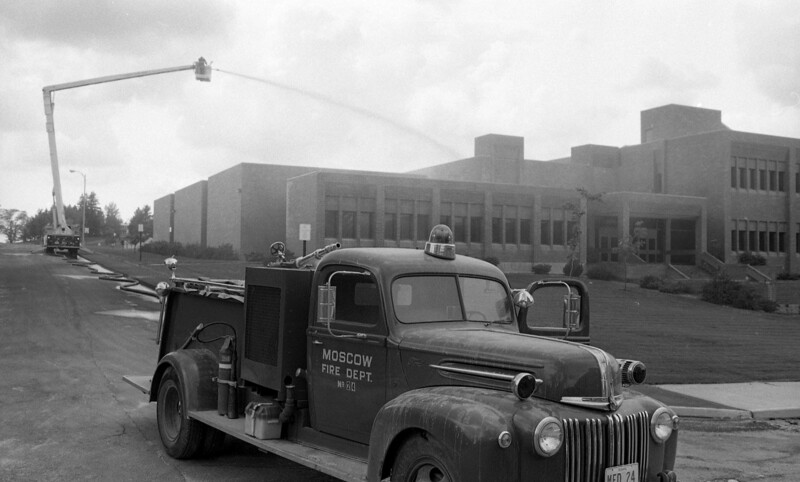 Fire department washing ash off of university buildings [2]