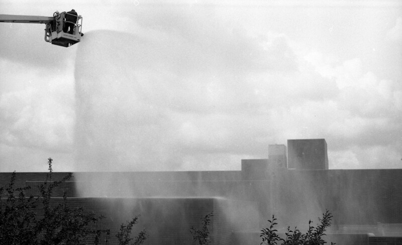 Fire department washing ash off of university buildings [3]