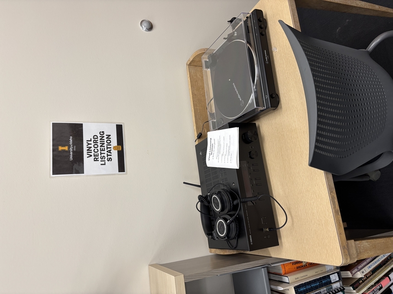 The Listening Station in the Reading Room