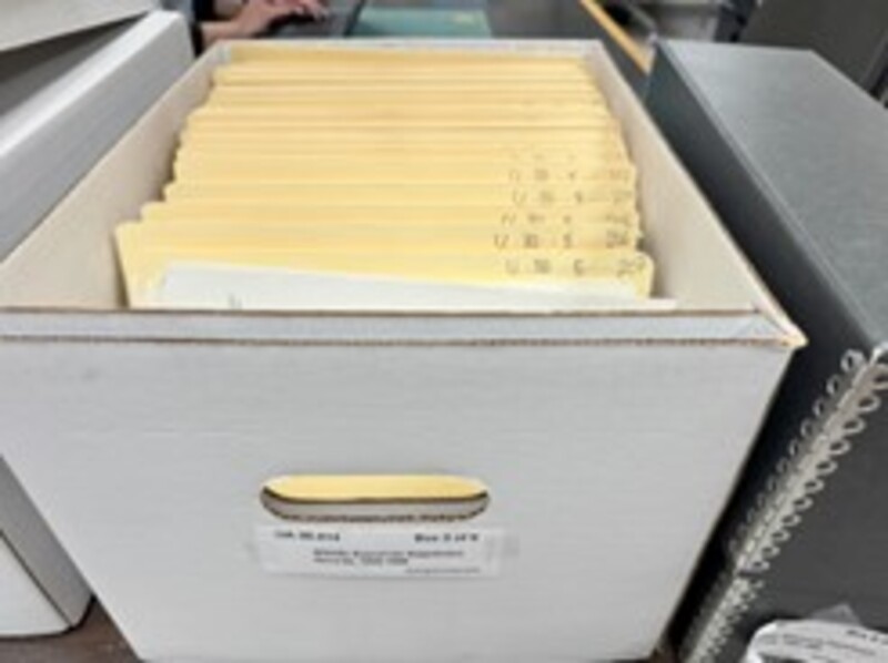 Archival box from UG 183