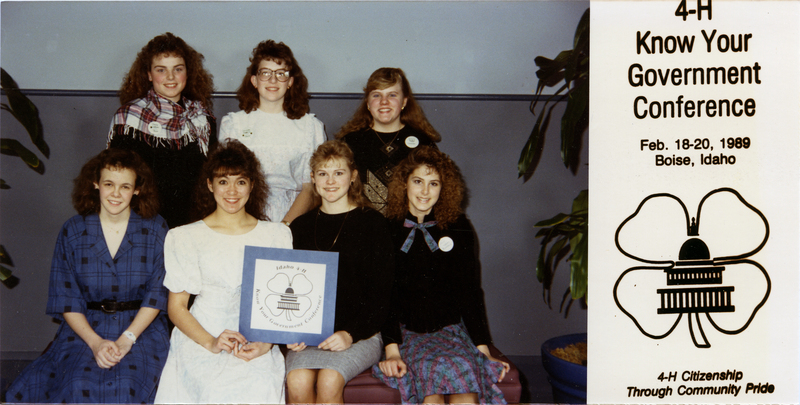 1989 4-H Know Your Governement Conference attendees
