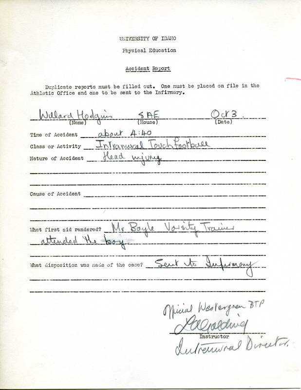 Accident Report