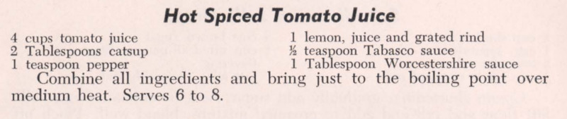 Hot Spiced Tomato Drink Recipe