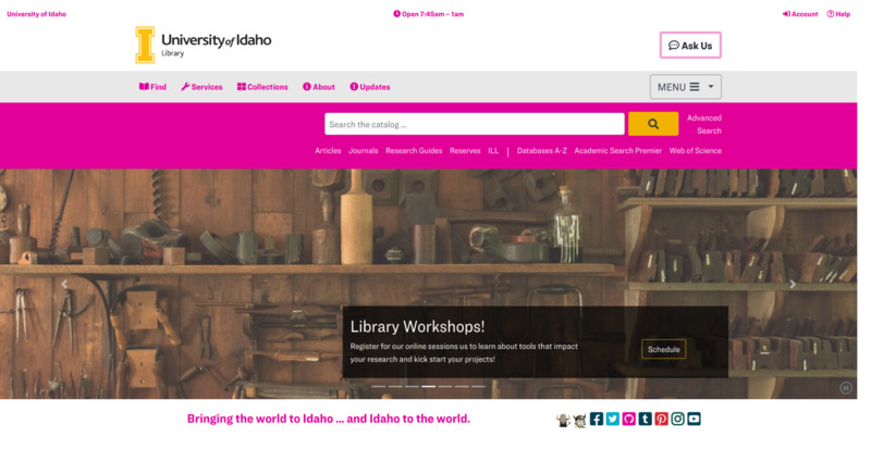 Library website
