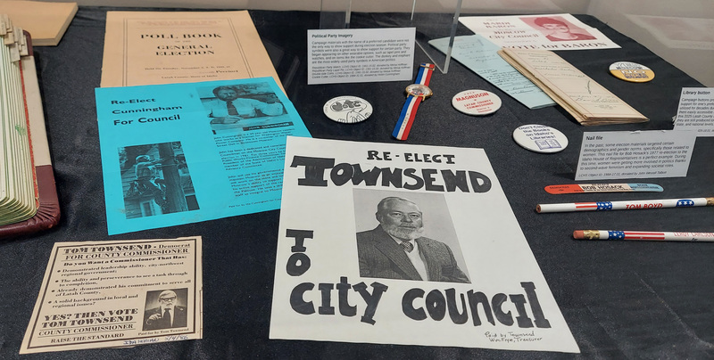 Voices and Votes Latah County Historical Society display
