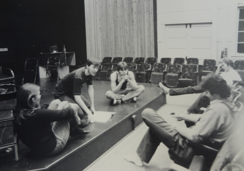 Theatre meeting for a production of "The Wager."