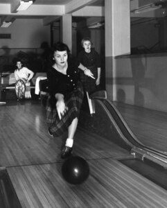 Woman bowling
