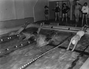 Women at swim meet [4]