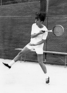 Woman playing tennis [1]