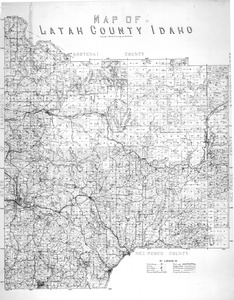 Map of Latah County, Idaho [1]